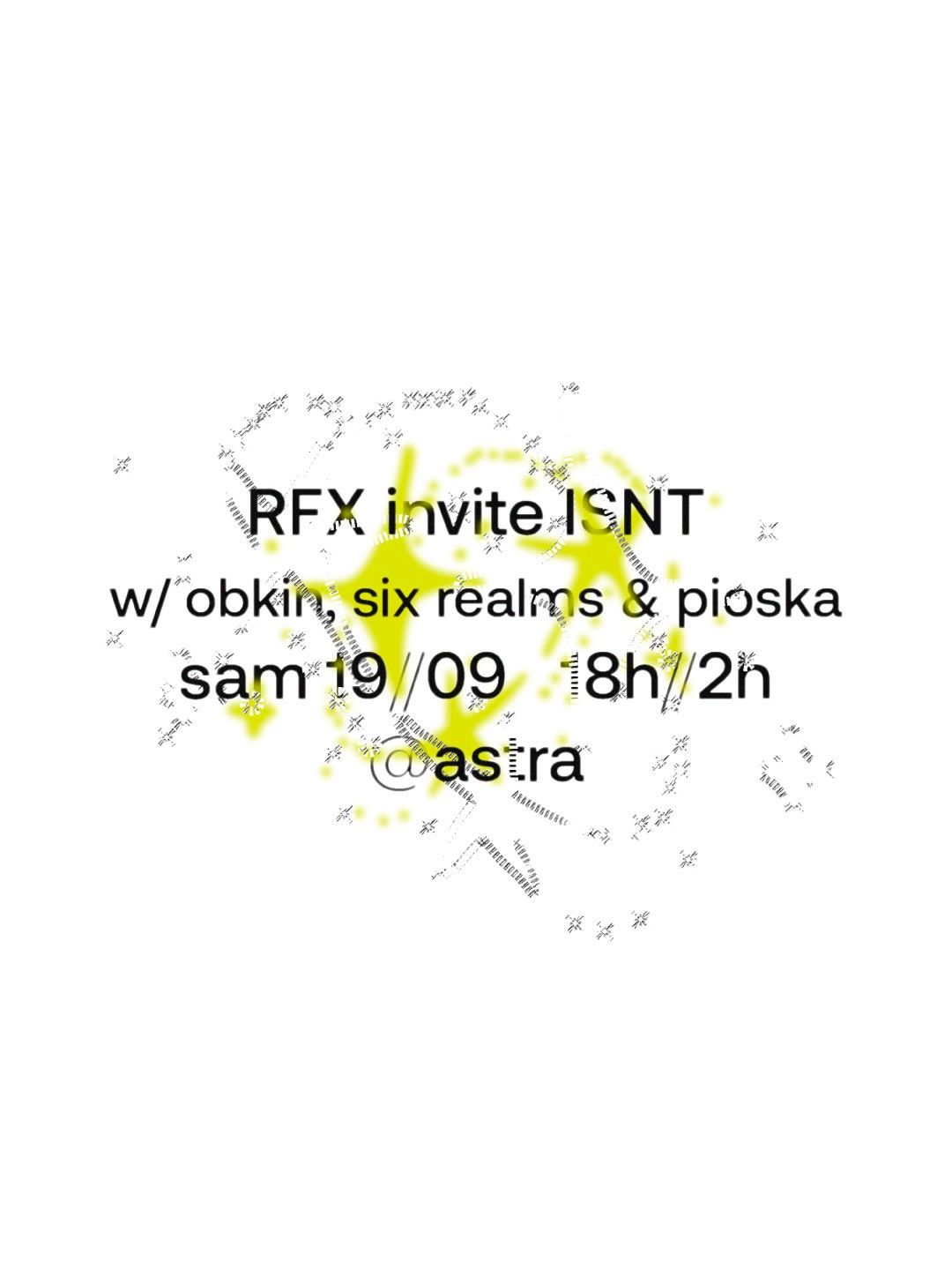 Affiche de Astra x RFX - 19 septembre 2026