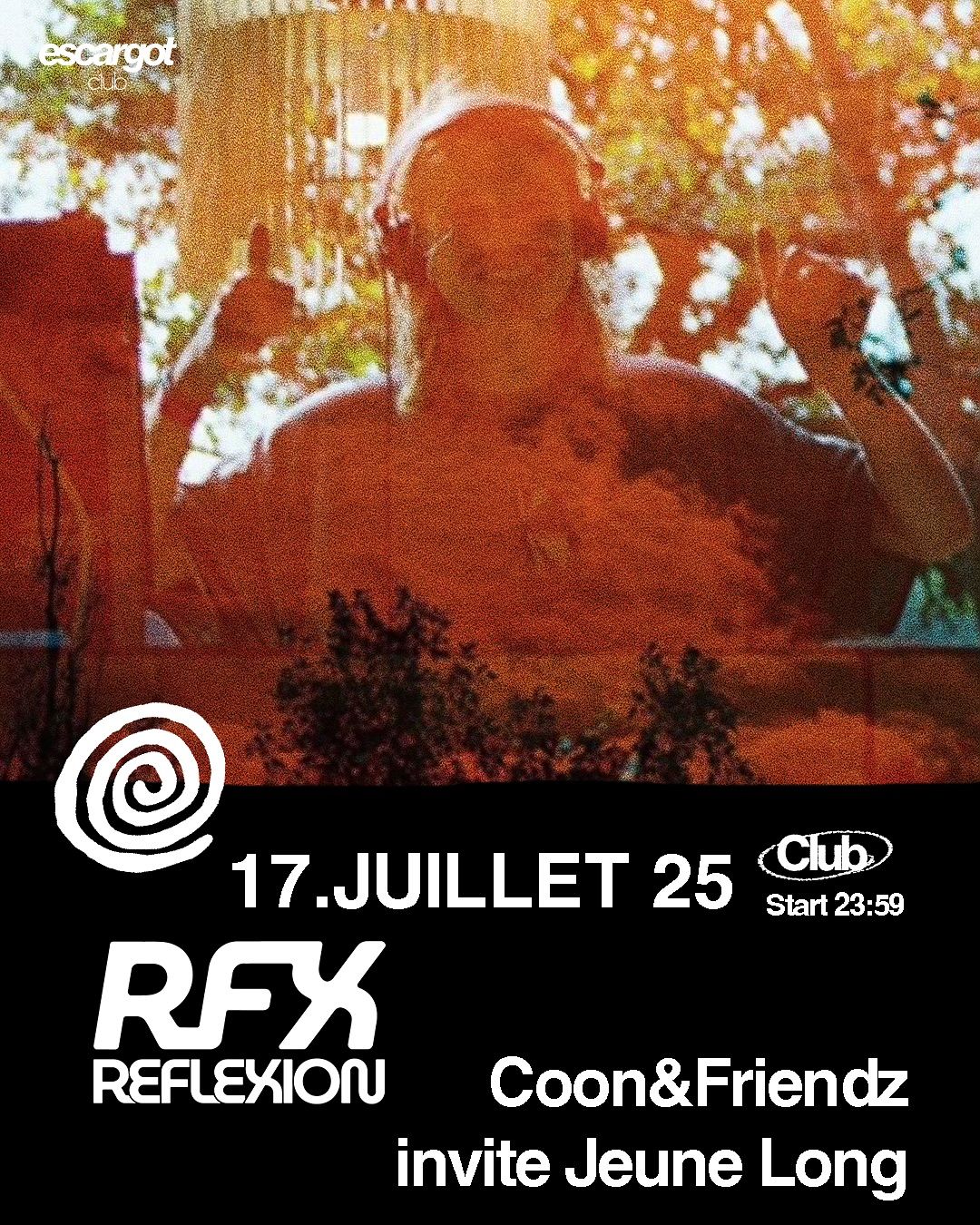 Affiche de Escargot Club: Coon & Friendz invite Jeune Long